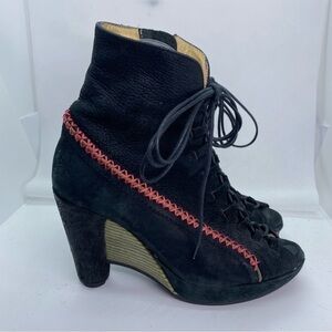 John Fluevog Writes Angelou Rare Leather Lace Up